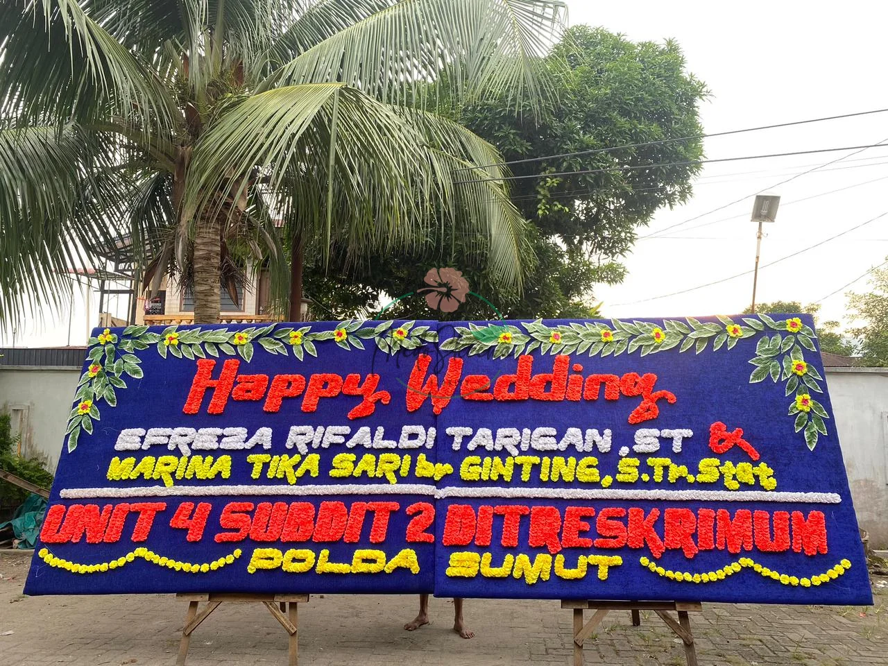 Papan bunga medan sekitarnya